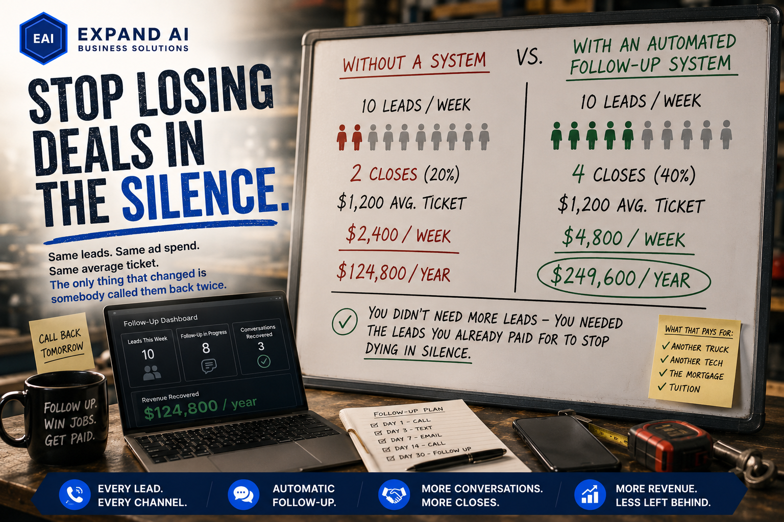 You Meant to Follow Up. Here's What That's Costing You.